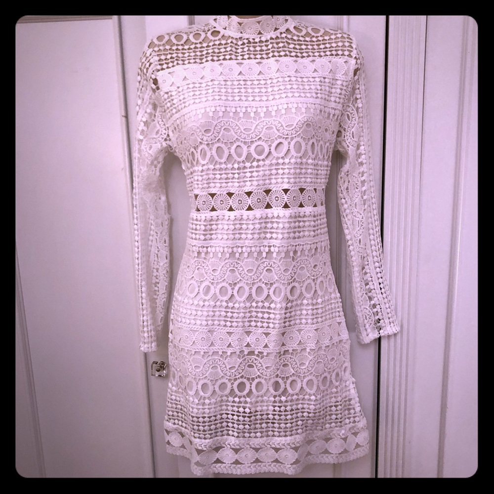 White Cutout Dress